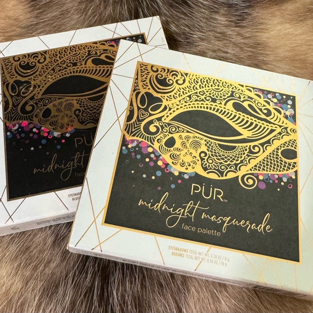 Lot of 2 PUR "Midnight Masquerade" Face and Eye Palette—Discontinued. New in box